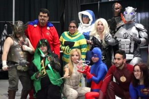 Cosplayers Pose at Heroes and Villains Fan Fest NJ