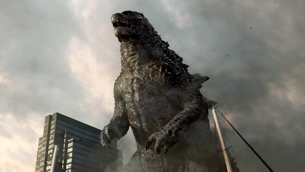 Godzilla Standing Tall Over The City