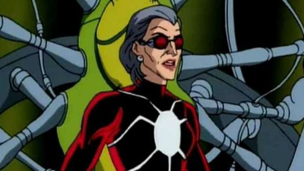 madame web from animated spiderman series from the 90s