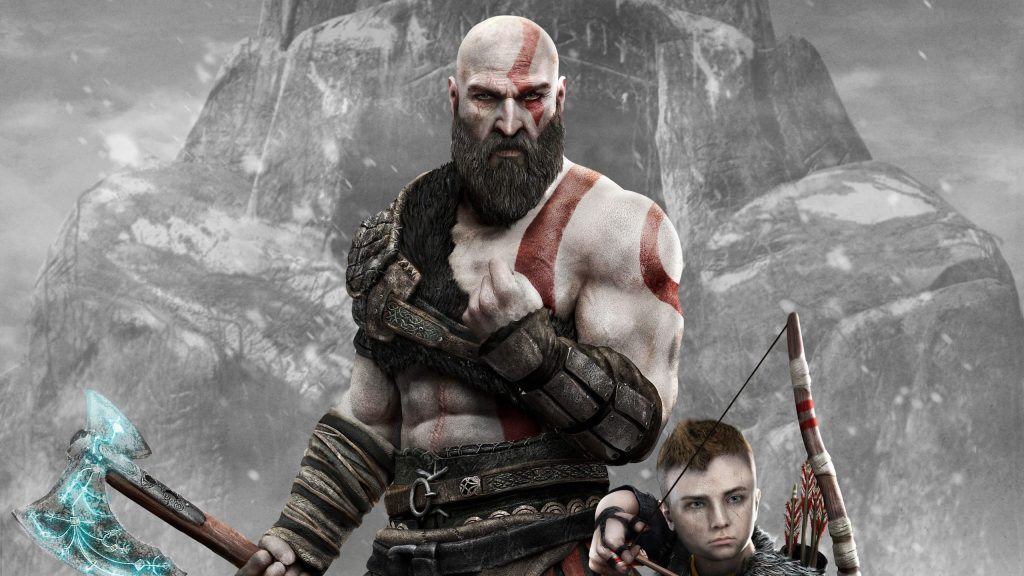 God of War Kratos and Boy