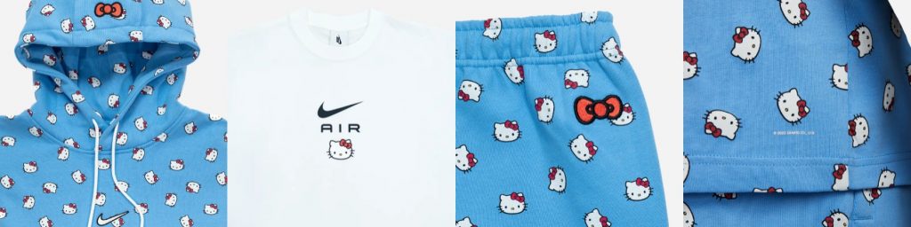 hello kitty x nike clothing collection